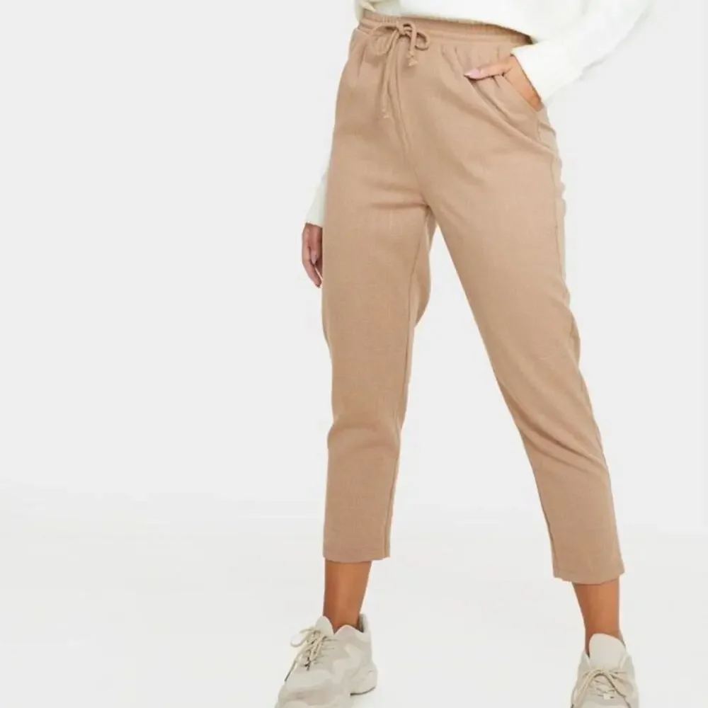 Pretty Little Thing Women's Taupe Diya‎ Casual Trouser Pants Size 2